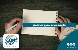 طريقة كتابة معروض للامير
