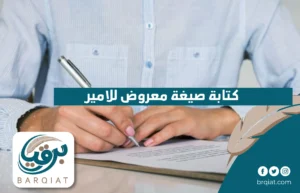 كتابة صيغة معروض للامير