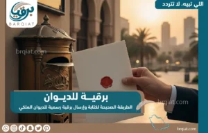 برقية للديوان الملكي مع نموذج 1 - الطريقة الصحيحة - برقيات